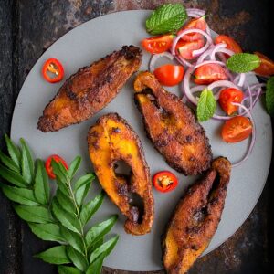 Fresh Pomfret Fish Fry (4 pieces)- Sunday