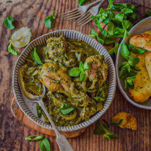 Podina (Mint) Chicken Curry